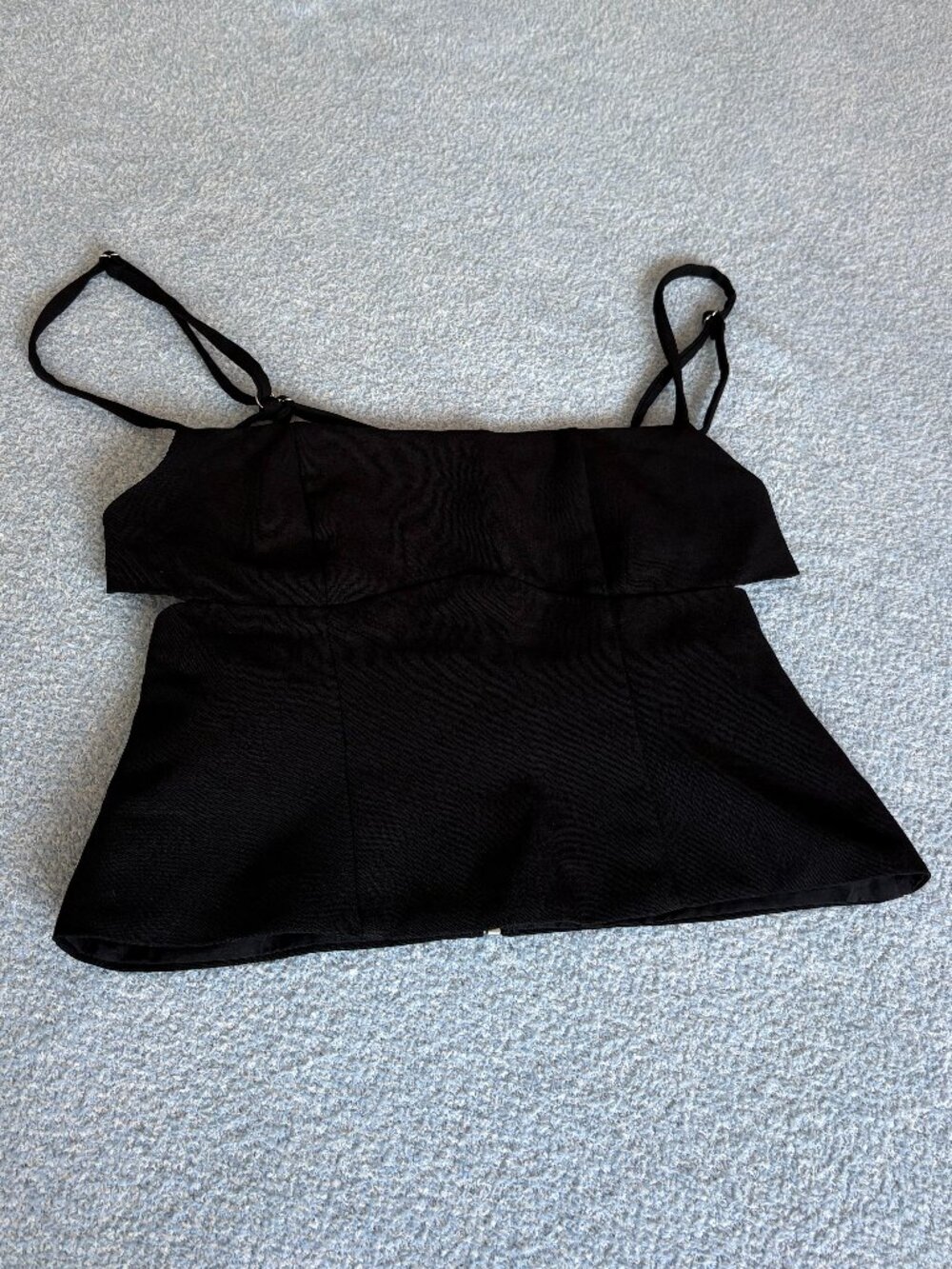 White Fox Black Going Out Top | Size L